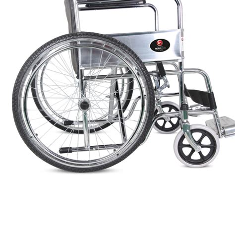 MHL 1002 - Manual Chrome Wheelchair – Hero Eco Med