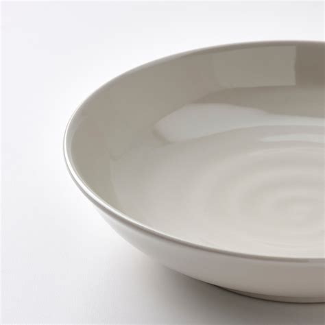 SANDSKÄDDA deep plate, light grey-beige, 21 cm (8 ½") - IKEA
