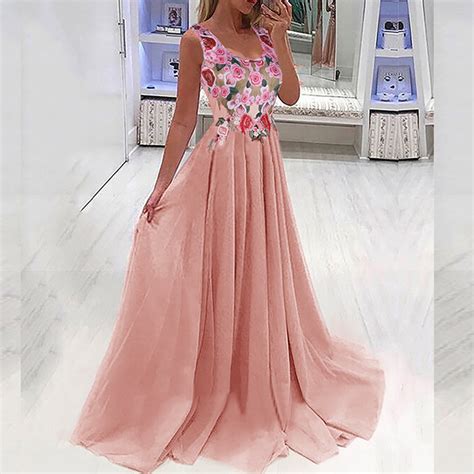 Long Dress Pink Colour