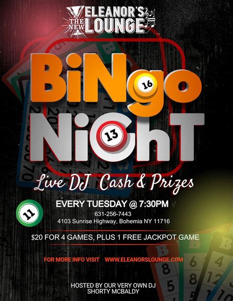 Bingo Night! Every Tuesday! at 4103 Sunrise Hwy, Bohemia, NY, United ...