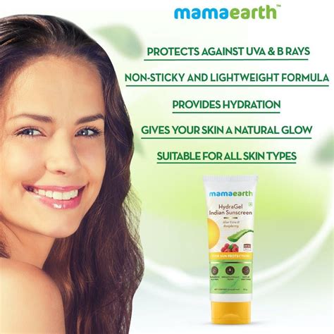Foxy.in : Buy mamaearth HydraGel Indian Sunscreen with Aloe Vera ...