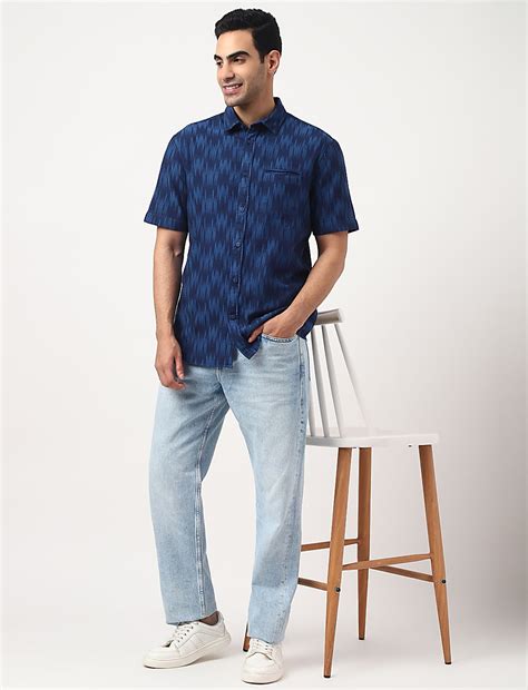 Buy Pure Cotton Tie Dye Spread Collar Shirt at Marks & Spencer