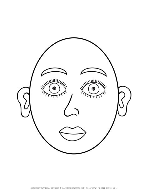 Face Outline - Coloring Nation