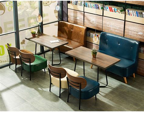 实木餐桌椅_网红奶茶店桌椅咖啡厅实木餐桌椅创意休闲洽谈组合 - 阿里巴巴
