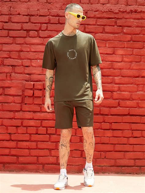 ₹1,199 | Campus Sutra Oversized Forest Green Earth Dance Co-Ord Set ...