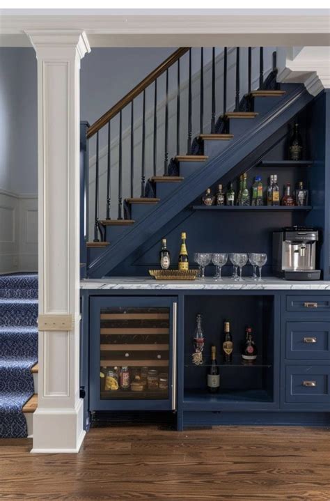 Pin by Nicole Pothen on Future Homes in 2025 | House stairs, Home stairs design, Bar under stairs