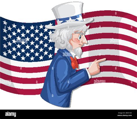 Patriotic symbol with iconic Uncle Sam pointing Stock Vector Image ...