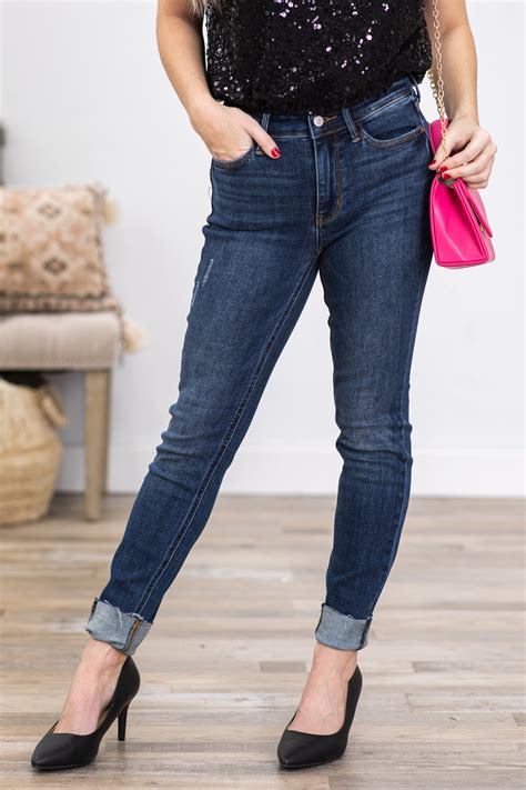 Judy Blue Vintage Dark Wash Skinny Jeans · Filly Flair