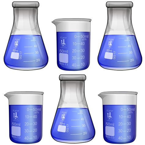 Chemistry Beakers And Flasks