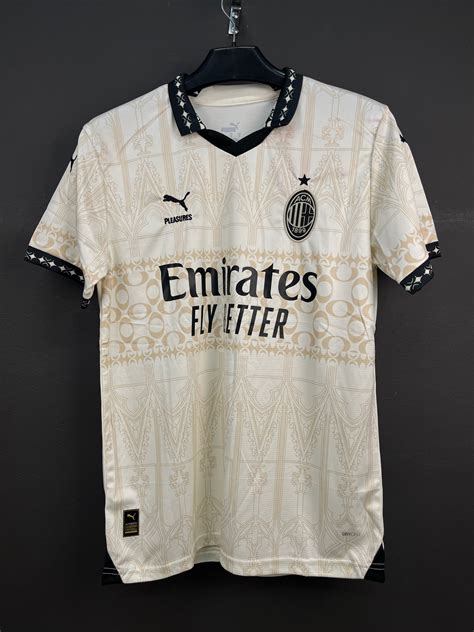 AC MILAN Pleasures Fourth 23-24 Fan Version Beige – Mizo Jersey Home