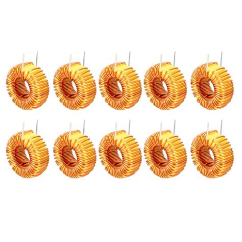 uxcell 10Pcs Horizontal Toroid Magnetic Inductor Monolayer Wire Wind ...