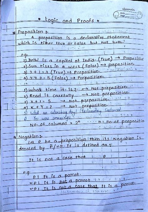 Logic and proofs: Understanding propositions and their operations - Studocu