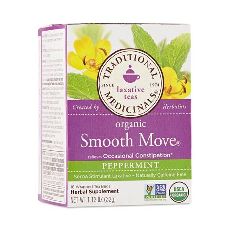 Organic Smooth Move Tea by Traditional Medicinals - Thrive Market