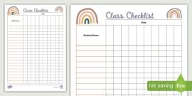 *FREE* Editable Class List Template | Classroom Management