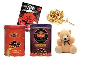 Skylofts 200 gms Almonds & Fruit N Nut Chocolates Gift Pack Chocolate ...