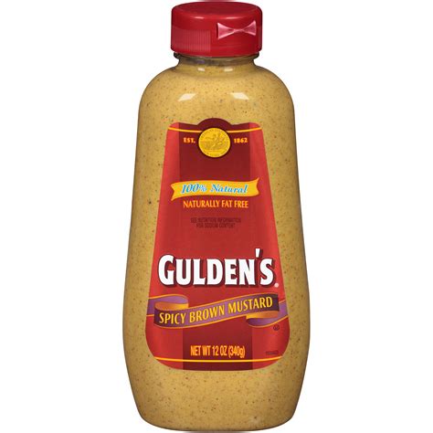 Gulden's Spicy Brown Mustard 12 OZ SQUEEZE BOTTLE - Food & Grocery ...