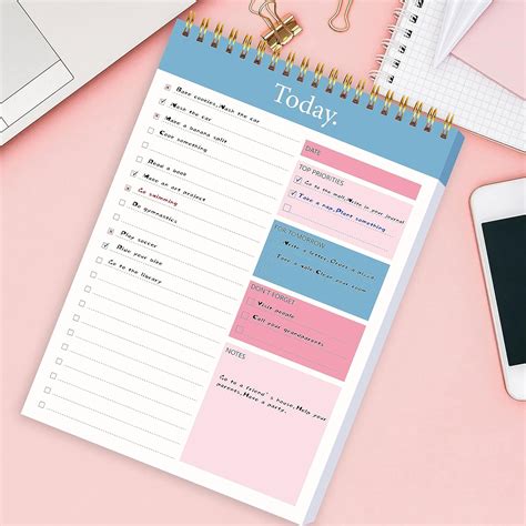 GOLDPEI To Do List Notepad - Daily Planner Notepad Undated India | Ubuy