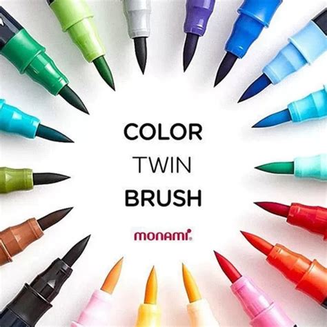 MONAMI Korean Color Twin Brush Marker Set – mymercado