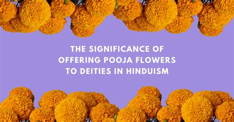 The Significance of Offering Pooja Flowers to Deities in Hinduism ...