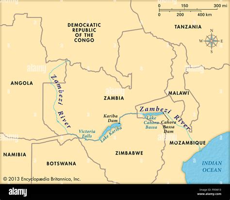 Zambezi River Map