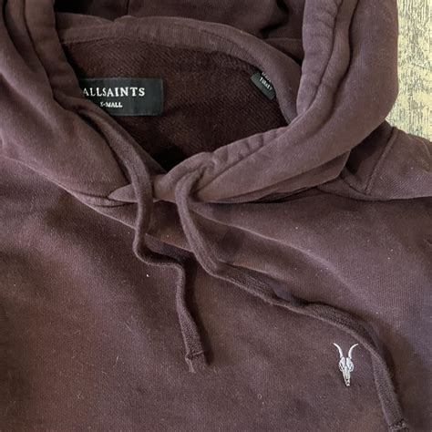 Allsaints Hoodie Allsaints sweatshirt brown... - Depop
