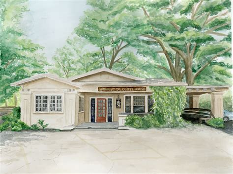 Midnight Oil Watercolor Painting Print, Art Print, Searcy Arkansas ...