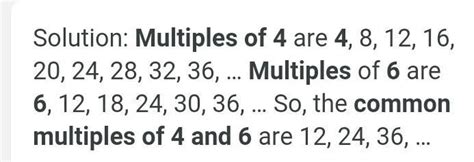 the first two common multiples of 4,6 is - Brainly.in