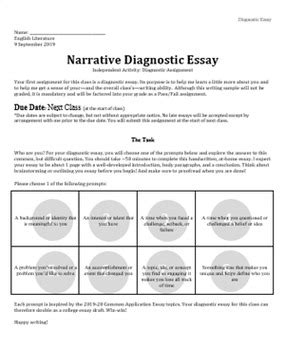 Image result for Narrative Diagnosis Example