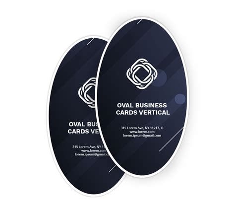 Solution for business related Oval Business Cards - Vertical, banners ...
