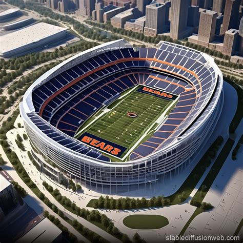 New Chicago Bears Concept Stadium | Stable Diffusion Online