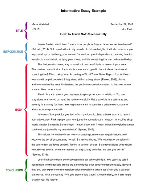Informative Essay Sample 的图像结果