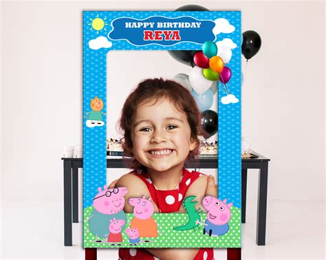 Peppa Pig Theme Boy Customized Photobooth | Party Supplies India