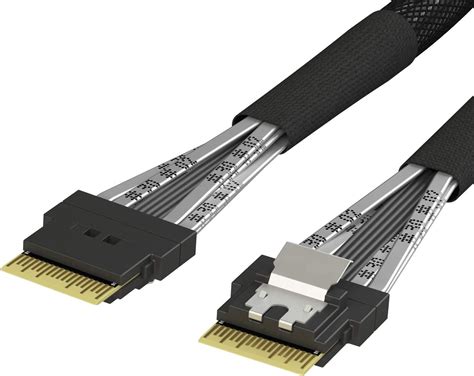 Buy LINKUP Slim SAS SFF-8654 4i Straight to SFF-8654 4i Straight 24Gbps ...