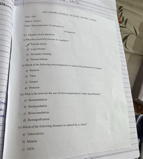 Q1. Multiple choice questions: i) Who | StudyX