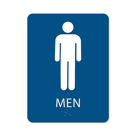 Men’s Bathroom Signs for Business | Alpha Dog ADA Signs