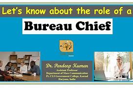 Image result for bureau chief