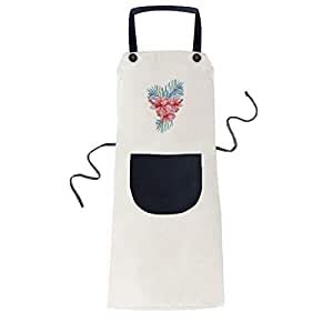 Buy beatChong Red Plant Leaf Symbol Cooking Kitchen Beige Adjustable ...