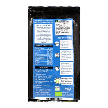 Holland & Barrett House Blend Ground Decaf Coffee 200g | Holland & Barrett