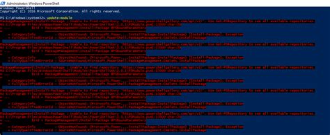 Image result for Unexpected Package Windows PowerShell