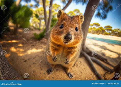 Endangered Species, the Australian Quokka Stock Illustration - Illustration of adorable ...