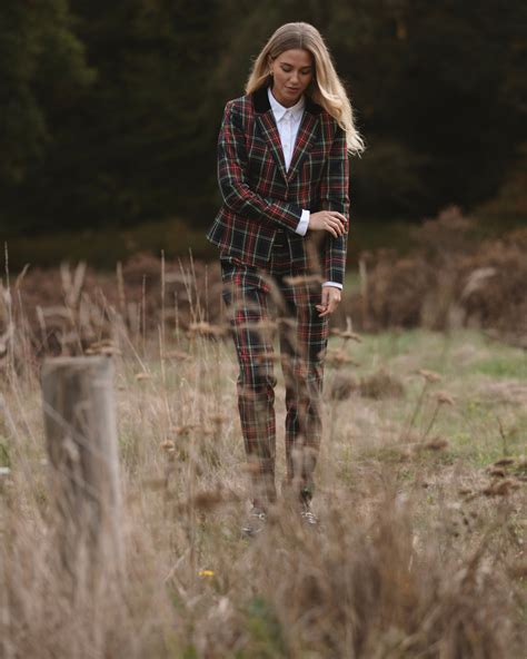 Womens Tartan Trousers