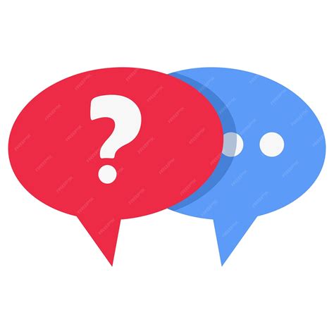 Icono de preguntas y respuestas aislado sobre fondo blanco | Vector Premium