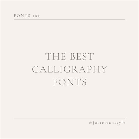 47 Calligraphy Fonts for Your Next Project - JustCleanStyle