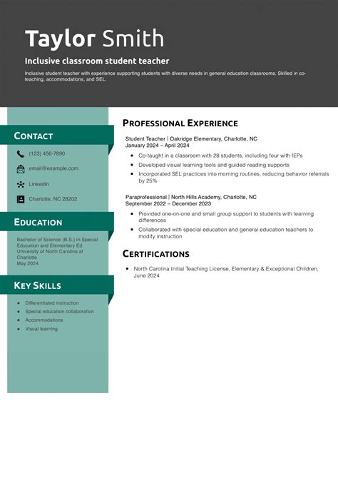 20 Best Student Teacher Resume Examples and Templates for 2025