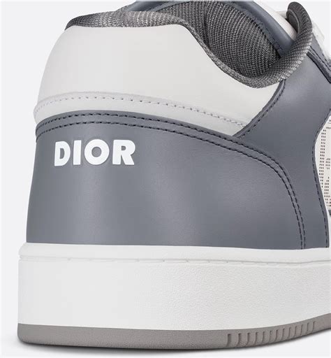 B27 Uptown Low-Top Sneaker Dior Gray Smooth Calfskin and White Dior ...