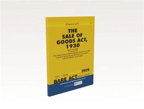 Commercial | The Sale of Goods Act, 1930 | Edition 2026 – GenZbookcompany