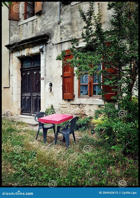 Quaint French Stone House with Bistro Set Stock Image - Image of quaint, french: 284942615 - painting of quaint french cafe