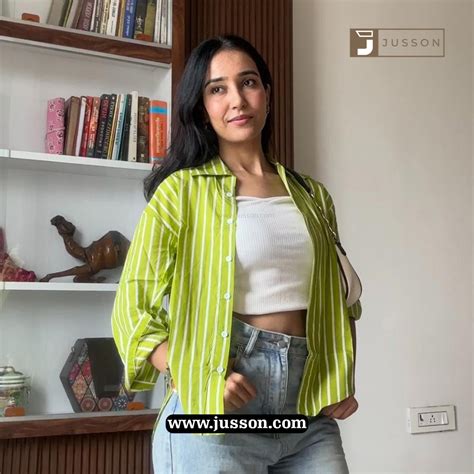 Lime Breeze Striped Printed Shirt – jusson