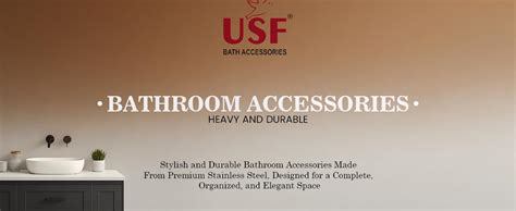USF 18 Inch Folding Towel Rack for Bathroom, Heavy Duty Stainless Steel ...