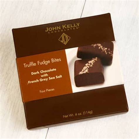 4 Piece Dark Chocolate with French Grey Sea Salt Box by John Kelly ...